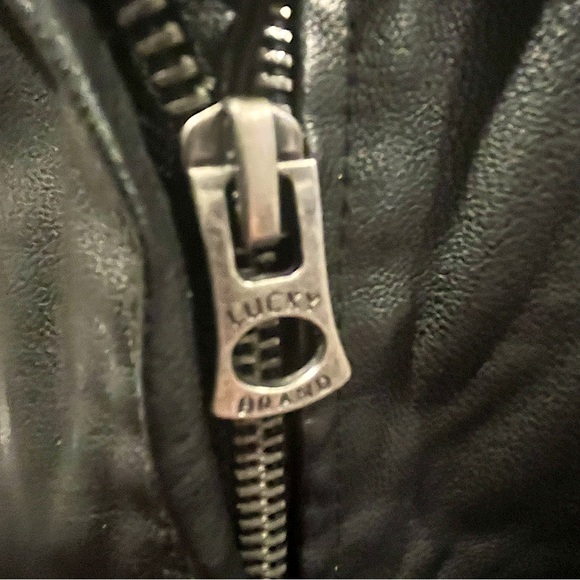 Lucky Brand Faux Leather Vegan Moto Jacket - Picture 12 of 16